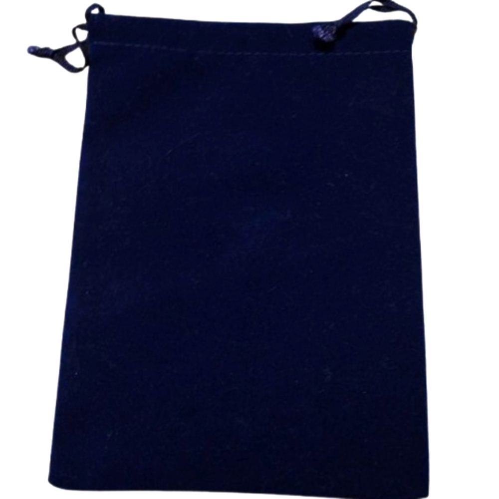 .👣4/$20. Blue Jewelry Pouch with Strings